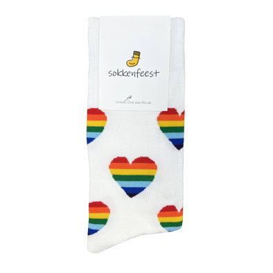Pride Sokken hartjes - One size fits all