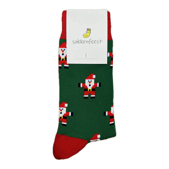Kerstman sokken Groen - One size fits all