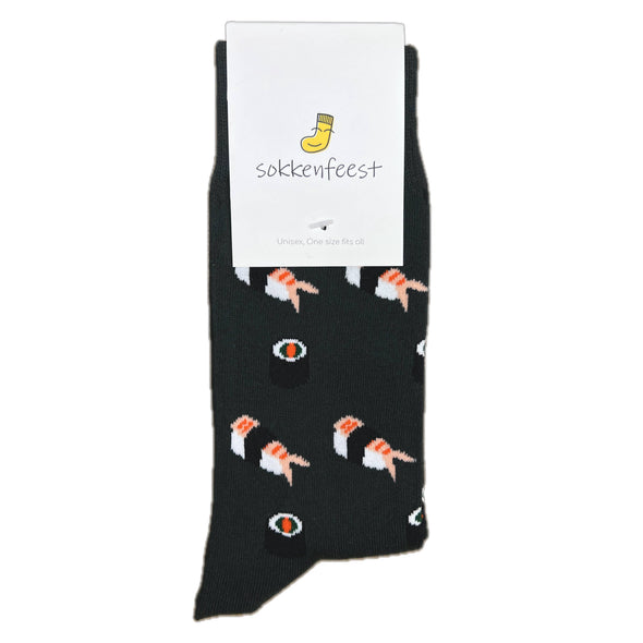 Sushi sokken grijs - One size fits all
